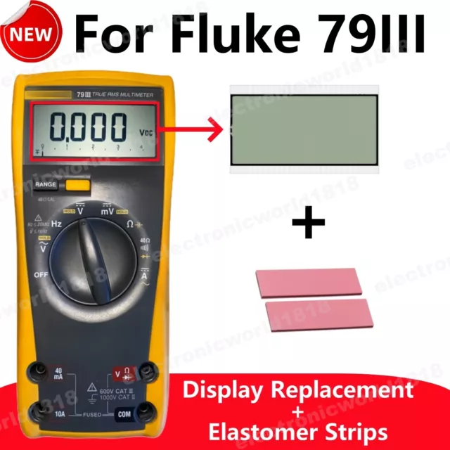 Screen For Fluke 79III 79-3 Handheld Digital Multimeters LCD Display Repair Part