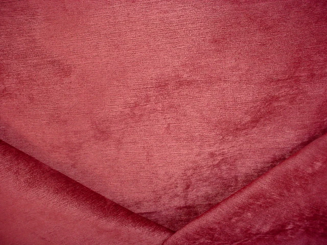 5-1/8Y Robert Allen Duralee 241045 Fine Chenille Berry Red Upholstery Fabric