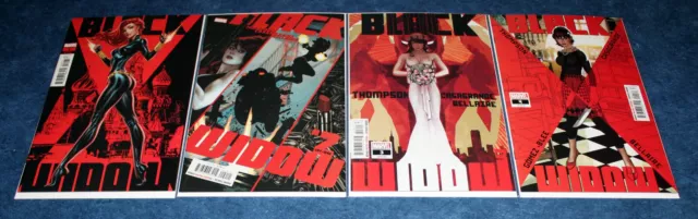 BLACK WIDOW #1 2 3 4 1st print set J SCOTT CAMPBELL ADAM HUGHES MARVEL 2020 NM