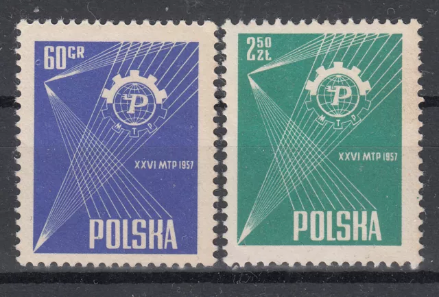 10 ) POLEN 1957 " Posner Messe " Mi.Nr: 1018 - 19 * . (3697)