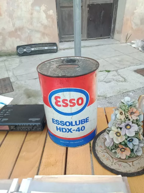 Latta Olio Esso Vintage Anni 70