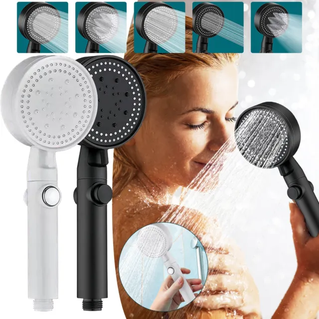 Handheld Detachable Showers Heads Turbo Filter Shower Head Water Saving Shower