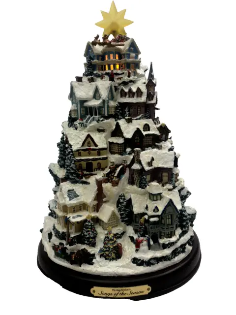 Thomas Kinkade Songs of the Season Village Christmas Tree 2012 Bradford Exchange