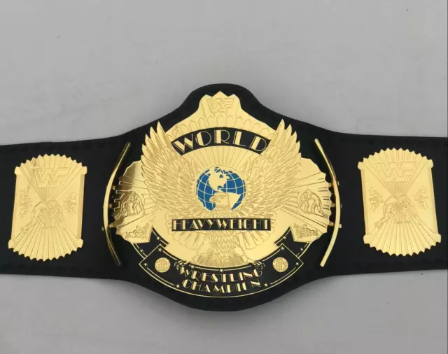 Winged Eagle Championship Wrestling Replica Title Belt Brass Adult size 2mm-4mm