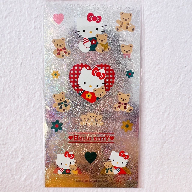 SANRIO 1995 VINTAGE Hello Kitty Cute Holo Stickers Decal Rare Kawaii
