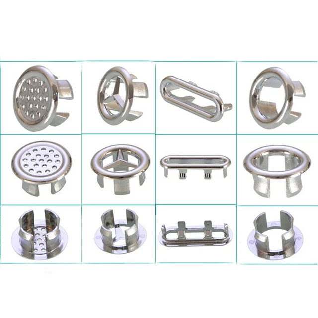 Kitchen Bathroom Wash Basin Sink Hole Plugs Washstand Overflow Decorative Cover