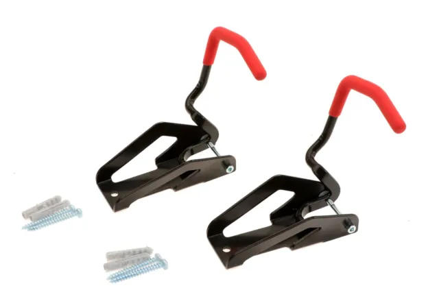 Cyclists' Choice WS-911A Wall Mount Bike Hanger Hook Tray Rack 2-Pack NEW