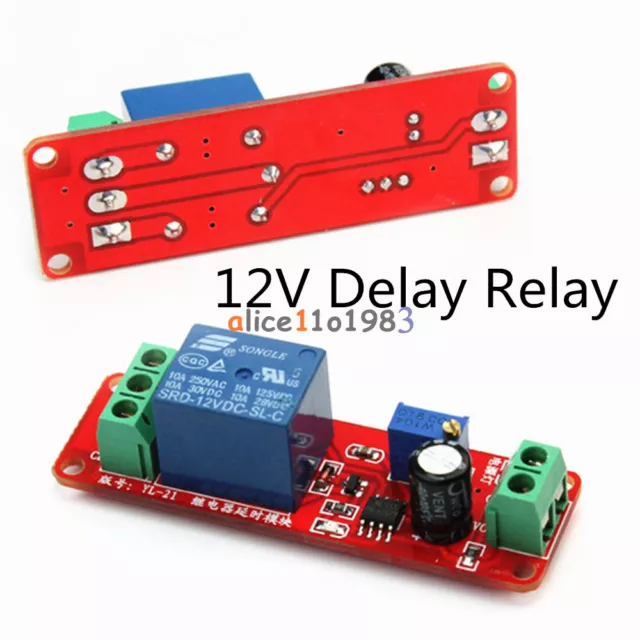 NE555 DC 12V Delay Relay shield Timer Switch Adjustable Module 0 To 10 Second