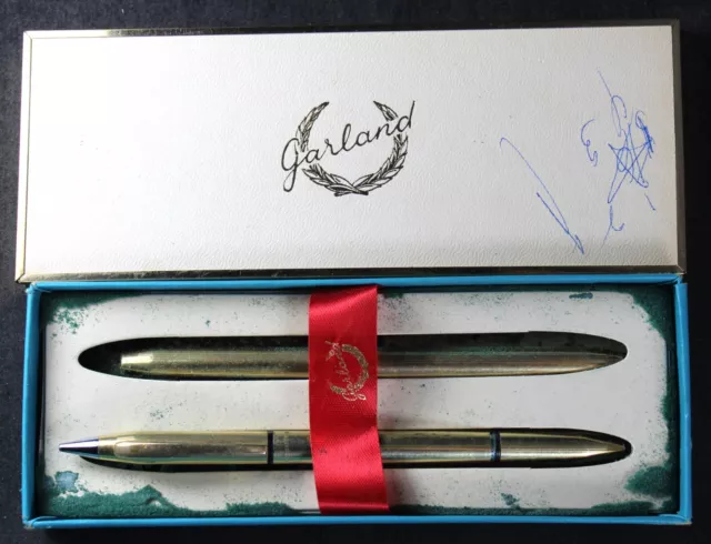 Garland 1/20 12k Gold Filled Ballpoint Pen & Pencil Set - No Monogram - Vintage