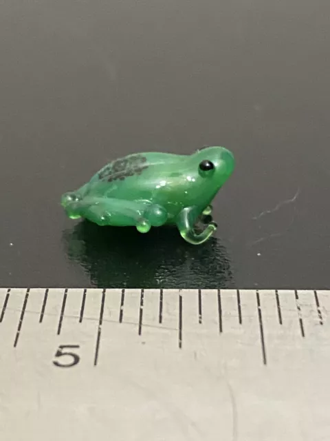 Hand Blown Glass Figurine Collectibles Handmade Miniature Frog Toad 5
