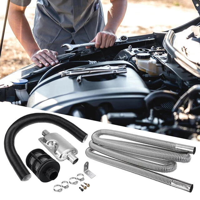 2.5m Air Diesel Heater Car Parking Exhaust Pipe Hose + Silencer Muffler Filter 2.5m Air Diesel Heater Car Parking Exhaust Pipe Hose + Silencer Muffler Filter