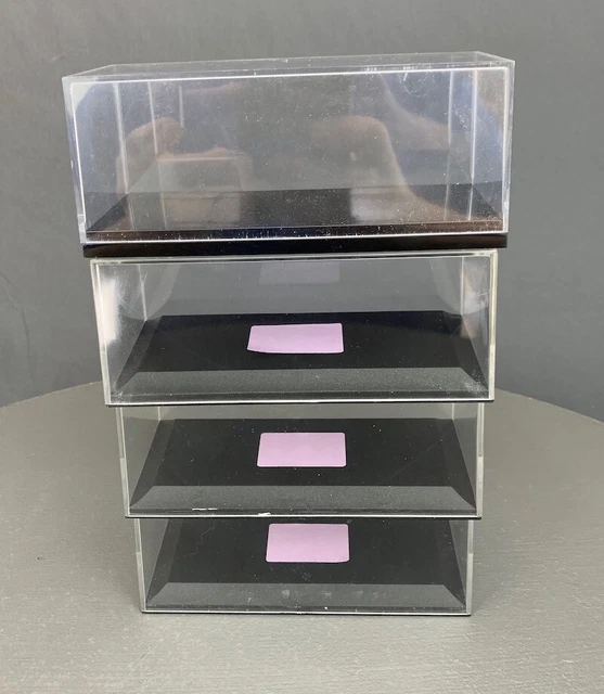 FOUR EMPTY DIE Cast Vehicle Clear Display Boxes NewRay/Imex Used PM101