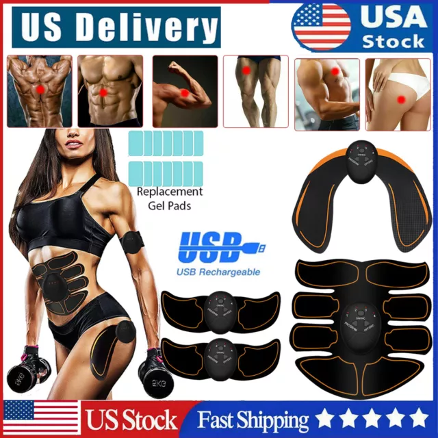 Power Abs Pro - EMS Abs Trainer Arms & Hips Muscle Stimulator Abdominal Training