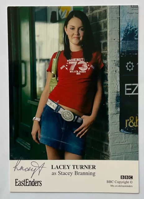 LACEY TURNER Genuine Handsigned Eastenders Castcard 6 x 4