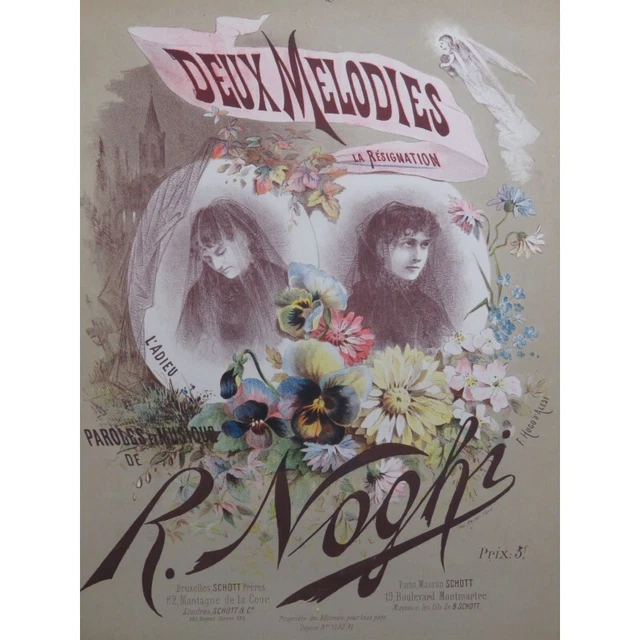NOGHI R. Résignation Chant Piano ca1885