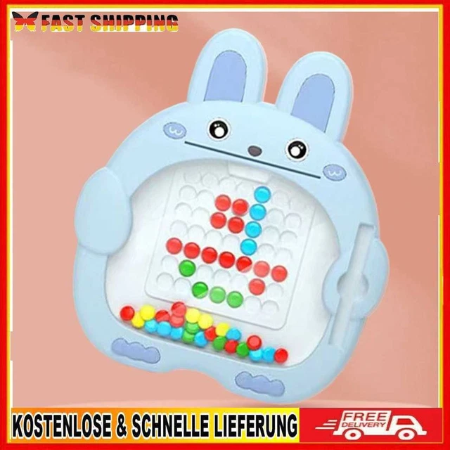Portable Drawing Board Rabbit Shaped Writing Board for Kids Toys (Medium Blue)