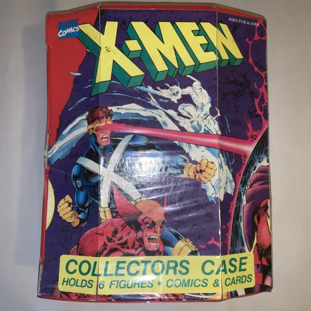 Marvel X-Men Collectors Case Holds 6 Figures, Comics and Cards 1992 by Jada