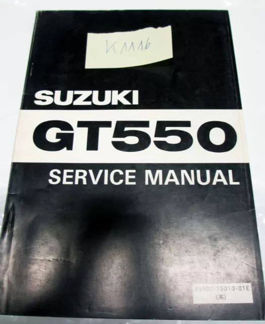 Manuale officina originale Suzuki GT 550 manuale di manutenzione manuale di servizio 1976