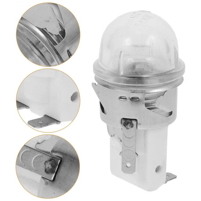 Lampadina Per Forno A Microonde T170 - 240V 25W, Base Con Connettori - Foto 4