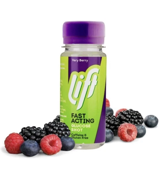 12 PACK | Very Berry | Fast-Acting Glucose Energy Juice Shots | 12 X ...