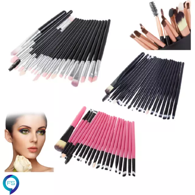 Makeup Pinsel Set 20teilig Lidschatten Eyeshadow Augen Make up Pinsel Brush Neu
