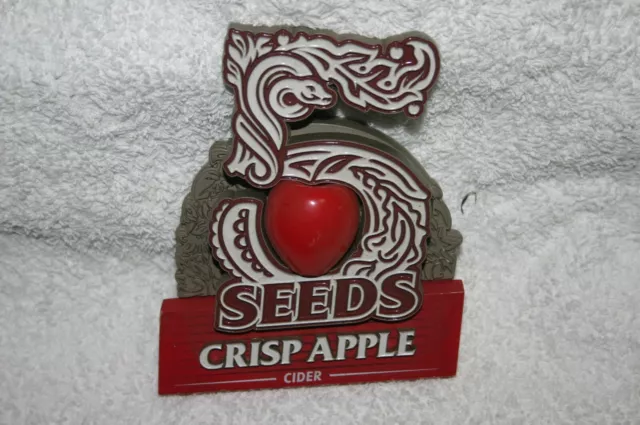 5 Seeds.  "Crisp Apple Cider" Beer Badge/Tap/Top/Decal