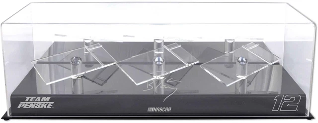 Ryan Blaney #12 Penske Racing 3 Car 1/24 Scale Die Cast Display Case & Platforms