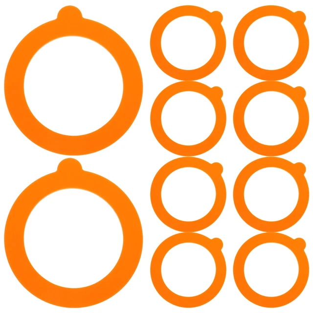 10pz Guarnizioni Sostituzione Silicone Impermeabili Guarnizioni Silicone Anelli per Barattolo Mason