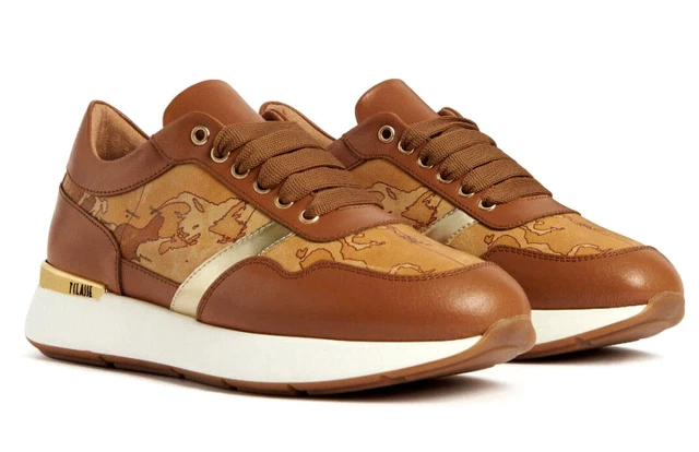 Alviero martini 1° Class Z 0575 578C Sneakers Women's Shoes Sports Logo Walnut