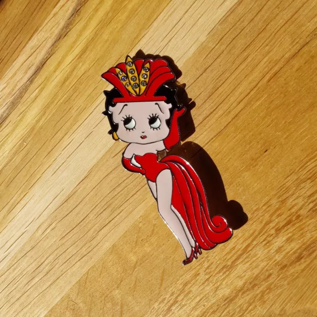 Pin's Brooch Betty Boop With Strass Big Size King Features 2007