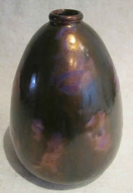 Minton Hollins Astra Ware Vase With Iridescent Lutre Glaze