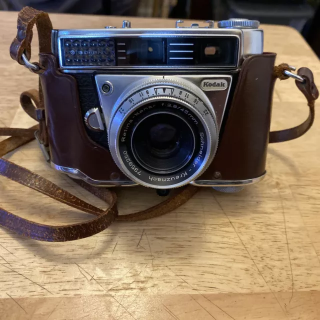 Vintage Kodak Retina Automatic III Camera With a Retina-Xenar f:2.8/45mm Lens