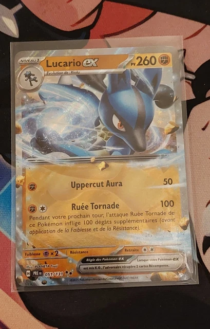 Lucario EX - carte Pokémon anglaise 051/131 Prismatic Evolutions PREEN Lucario EX - carte Pokémon anglaise 051/131 Prismatic Evolutions PREEN