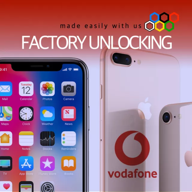 iPHONE X 8+ 8 VODAFONE UK UNLOCK SERVICE is the “Lifetime Unlock Solution”