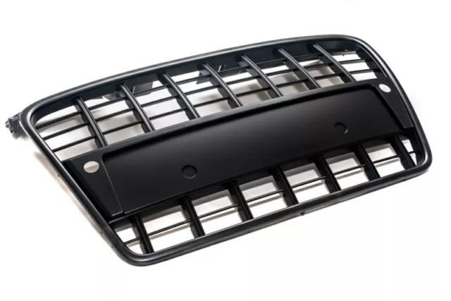 Pour Audi A4 B7 Calandre Sport Avant Grille Noir Sans Emblème PDC 2004-2009