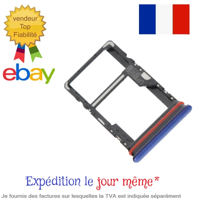 Support Double SIM Pour Motorola Moto E13 - Tiroir Double Noir - Plateau Carte SIM