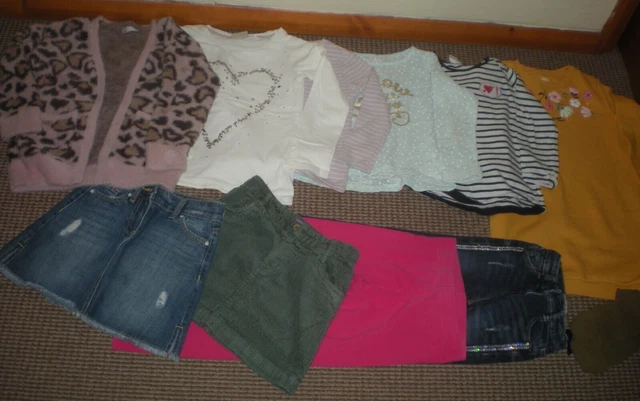 Bundle Girls Clothes age 6-7yr Dress Jeans Legging Skirt Tops Jumper Tights Next