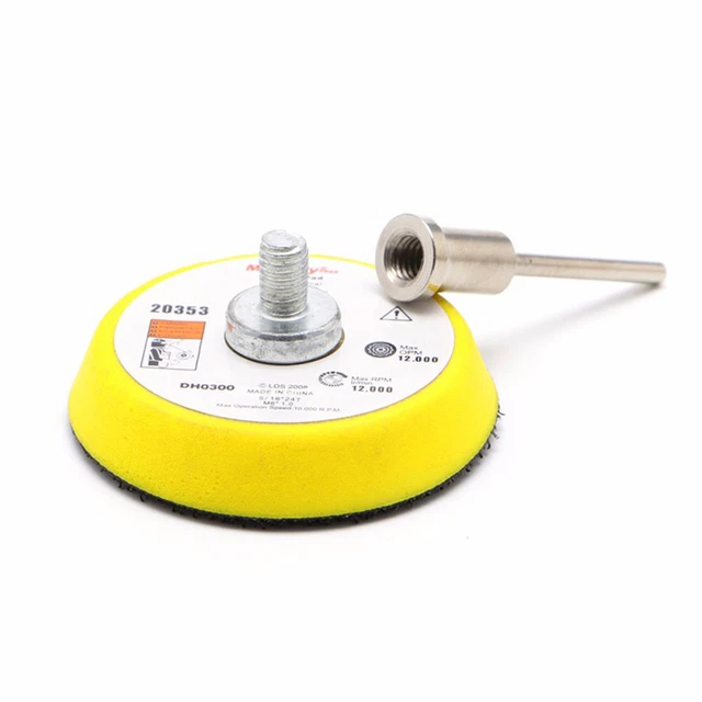 2inch Sander Disc Sanding Polish Backer Hook Loop Plate 3mm Shank Fit_chSQFY