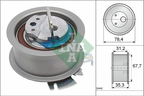 INA Galet tendeur de courroie de distribution Poulie-tendeur 531 0565 30 35,3mm