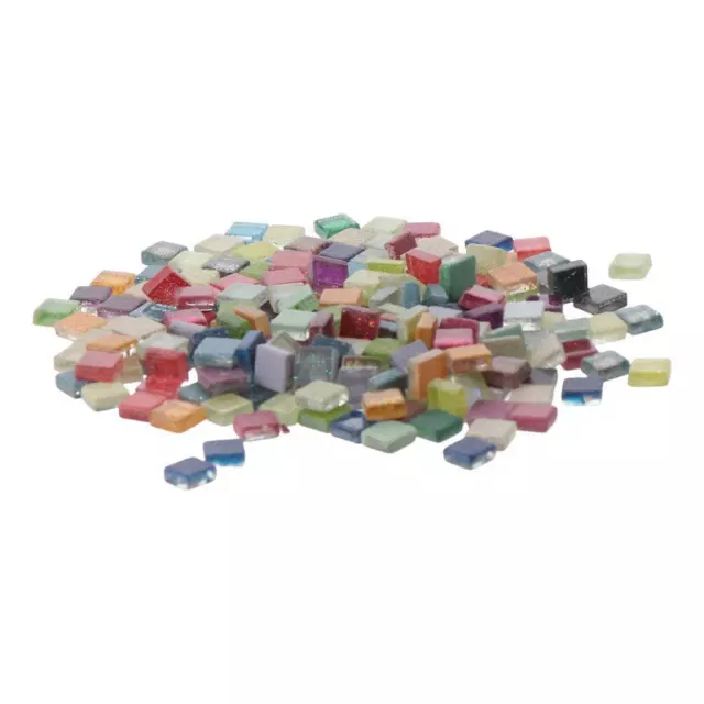 Glass Square Mosaic Tiles Mixed Color Glass Square  Handmade Crafts Lovers