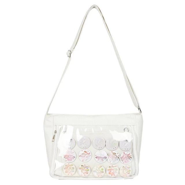 Girl Crossbody Clear Bag Badge Display Itabag Transparent Bag Uniform Decor Cute