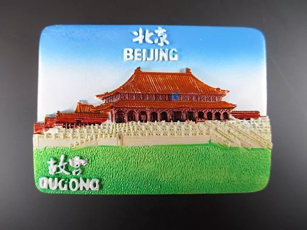 Peking Forbidden City Gugong China Fridge Poly Magnet Souvenir Beijing,(83)