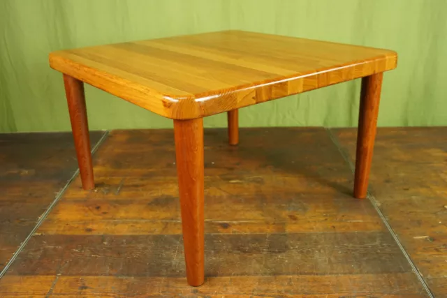 60er Vintage Teca Mesa de Centro Sofá Mesa Danesa Moderno Macizo Café Table 70er