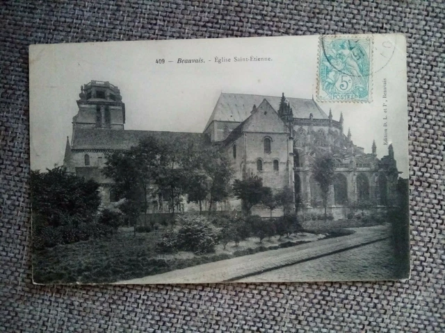 Cpa Beauvais Église Saint Étienne