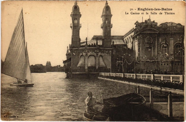 CPA Enghien les Bains Le Casino et la Salle de Theatre FRANCE (1308198)