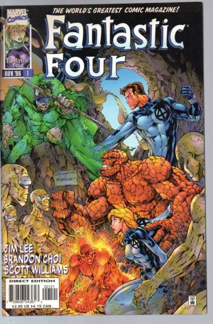 Fantastic Four 1  Variant cover / Jim Lee  Marvel 1996