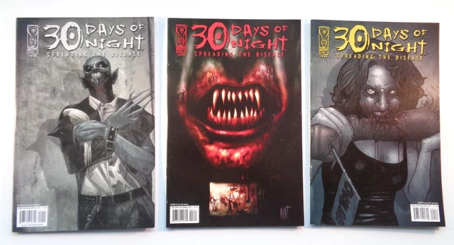 30 Days Of Night: Spreading The Disease #1,#3,#4 (2006) Idw  - Vf/Nm