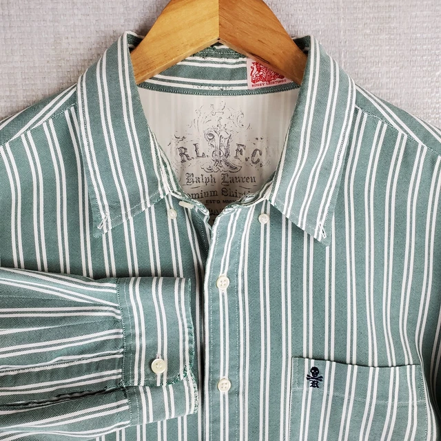 Rare RALPH LAUREN FOOTBALL CLUB Size XL Mens Oxford Cloth Button Down Shirt RLFC