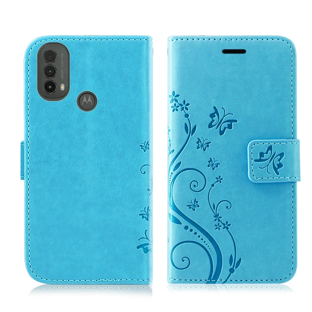 Etui Coque Motorola Moto E20/E30/E40, Étui Portable Portefeuille Case