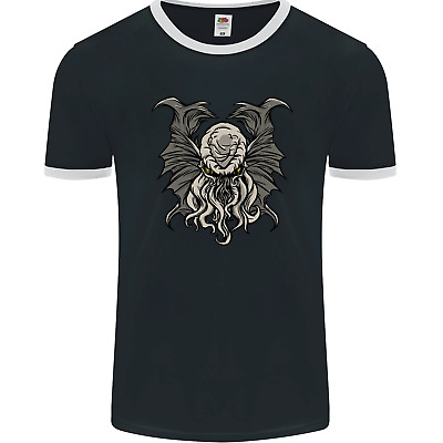 Cthulhu Entity Kraken Mens Ringer T-Shirt FotL